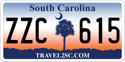 SC license plate ZZC615