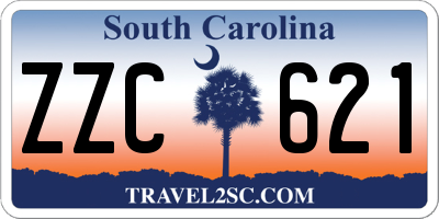 SC license plate ZZC621