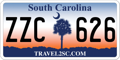 SC license plate ZZC626