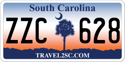 SC license plate ZZC628