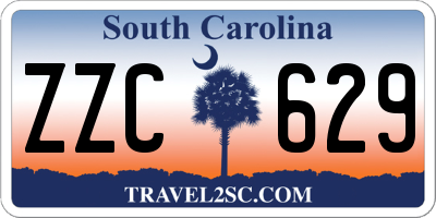 SC license plate ZZC629