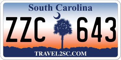 SC license plate ZZC643