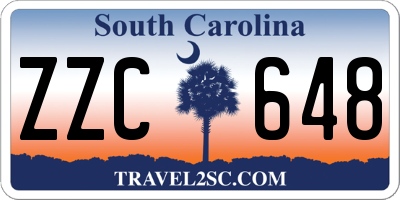 SC license plate ZZC648