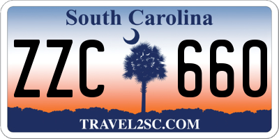 SC license plate ZZC660