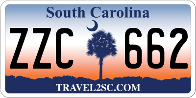 SC license plate ZZC662