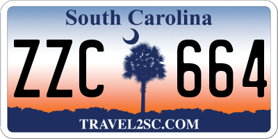 SC license plate ZZC664