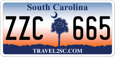 SC license plate ZZC665