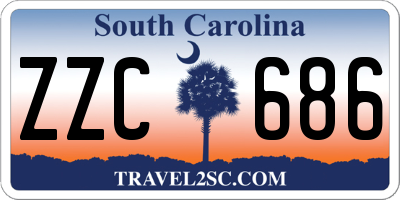 SC license plate ZZC686