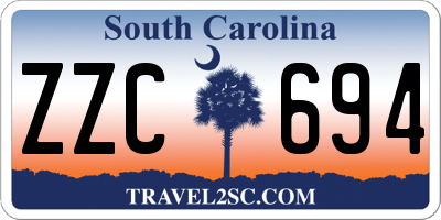 SC license plate ZZC694