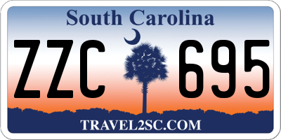 SC license plate ZZC695