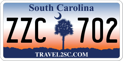 SC license plate ZZC702