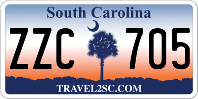 SC license plate ZZC705