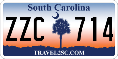 SC license plate ZZC714