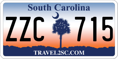 SC license plate ZZC715