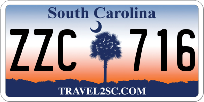 SC license plate ZZC716