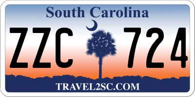 SC license plate ZZC724