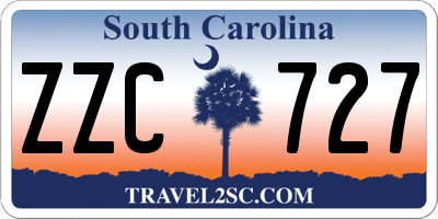 SC license plate ZZC727