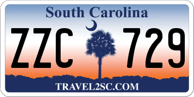 SC license plate ZZC729