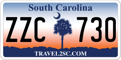 SC license plate ZZC730