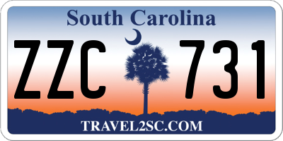 SC license plate ZZC731