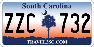 SC license plate ZZC732