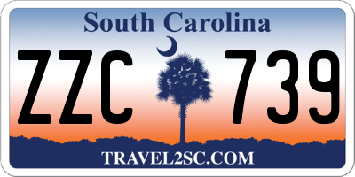 SC license plate ZZC739