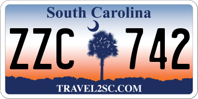 SC license plate ZZC742