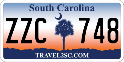 SC license plate ZZC748