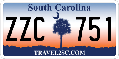 SC license plate ZZC751