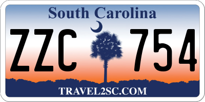 SC license plate ZZC754