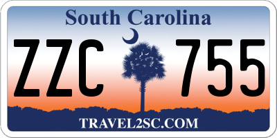 SC license plate ZZC755