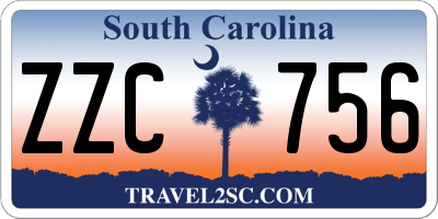 SC license plate ZZC756