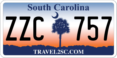 SC license plate ZZC757
