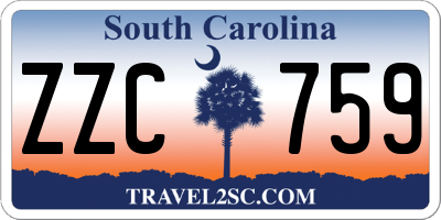 SC license plate ZZC759