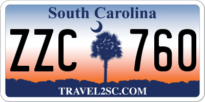 SC license plate ZZC760