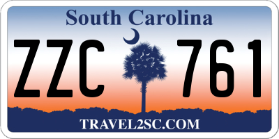 SC license plate ZZC761