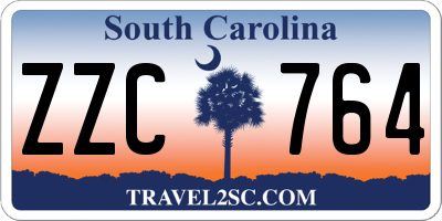 SC license plate ZZC764