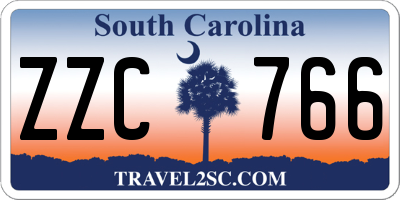 SC license plate ZZC766