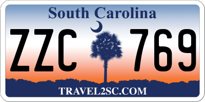 SC license plate ZZC769