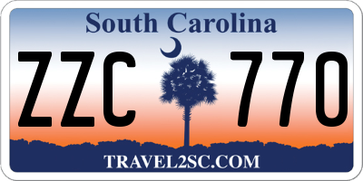 SC license plate ZZC770