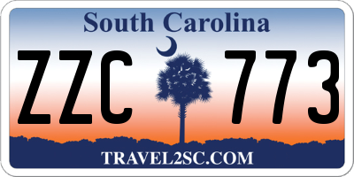 SC license plate ZZC773