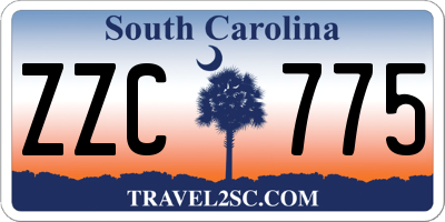 SC license plate ZZC775
