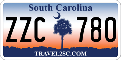 SC license plate ZZC780