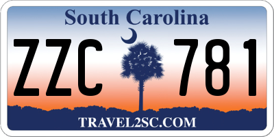 SC license plate ZZC781