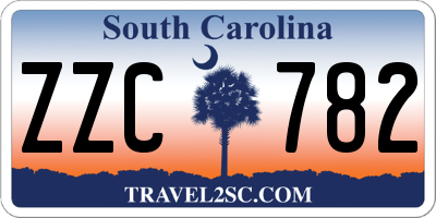 SC license plate ZZC782