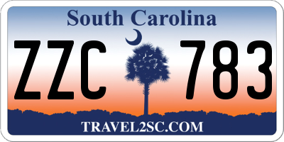 SC license plate ZZC783