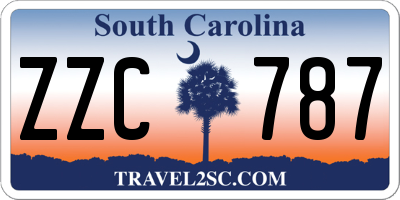 SC license plate ZZC787