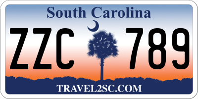 SC license plate ZZC789