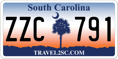 SC license plate ZZC791