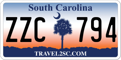 SC license plate ZZC794